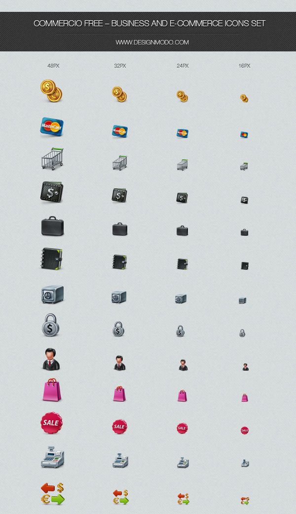 Business and e-Commerce Icons Set