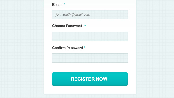 Clean & Simple Signup Form