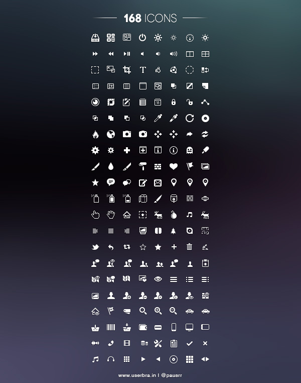 168 Free UI Icons
