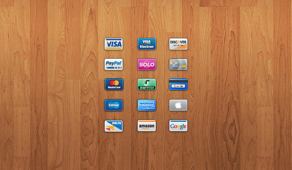 Mini Cards: 15 Credit/Debit Card Icons