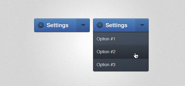 Settings Dropdown Menu