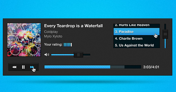 Smooth Music Player UI
