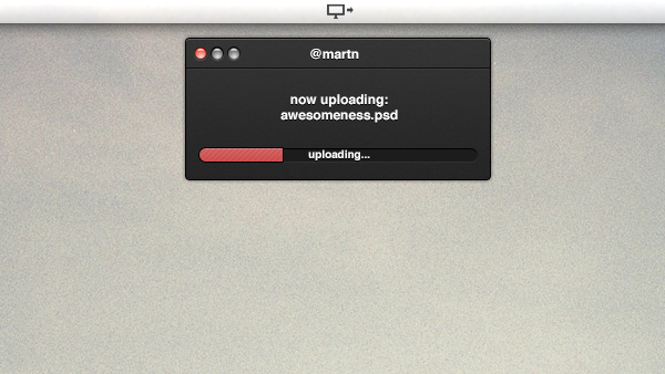 Uploader Mac App UI