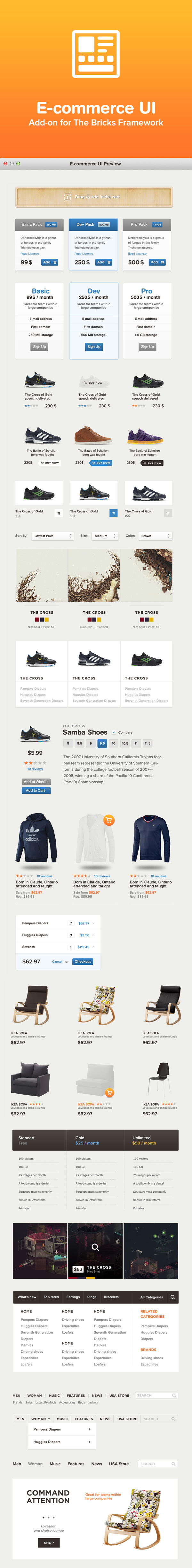 E-commerce UI – User Interface Kit